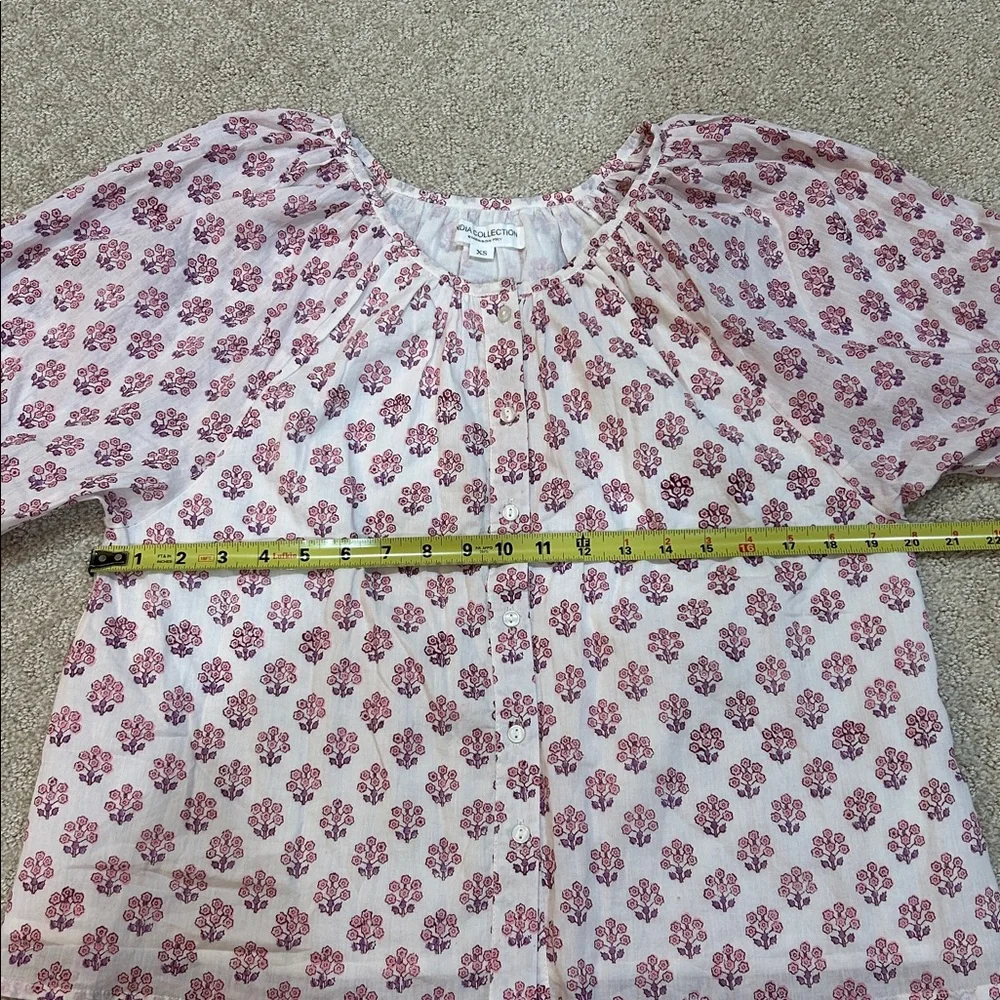 Emerson Fry India Collection Frances Blouse Bella Organic XS - Picture 10 of 14